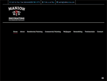 Tablet Screenshot of maniondecorating.com
